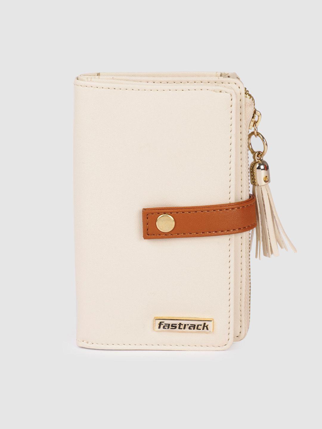fastrack women compact zip travel wallet
