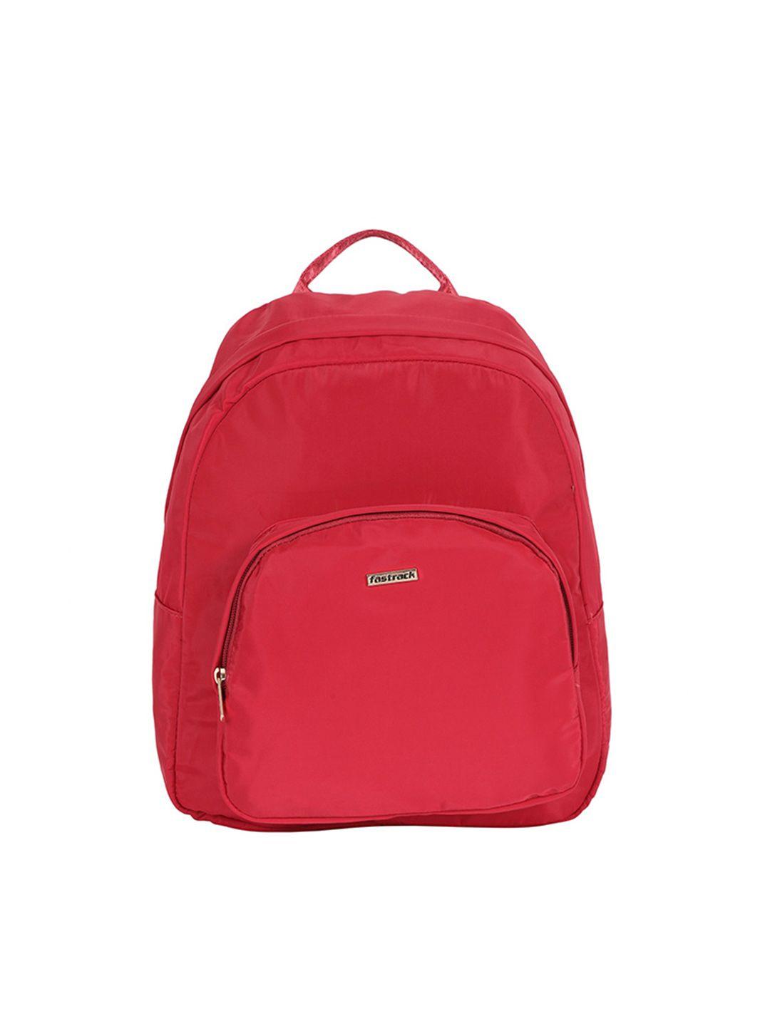 fastrack women maroon solid backpack