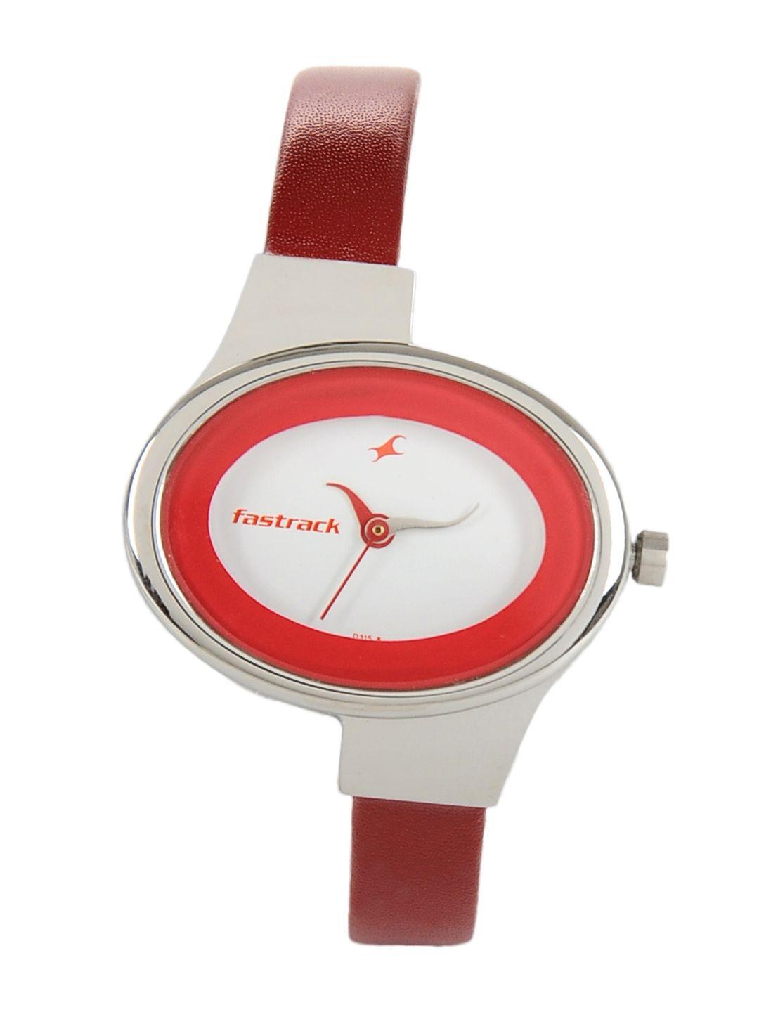 fastrack women white dial watch