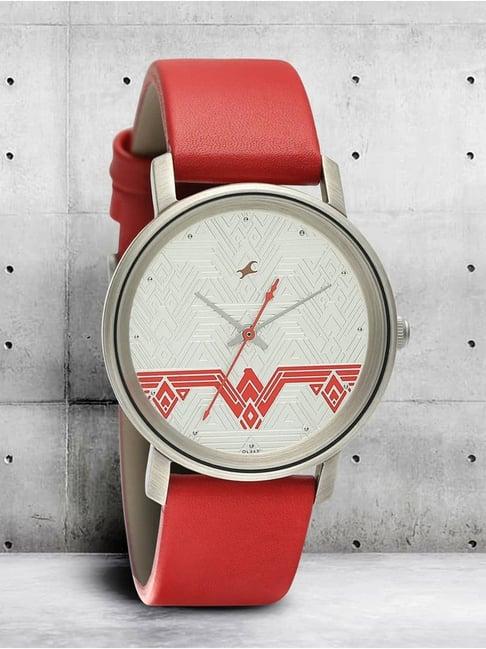 fastrack 6244ql02 wonder woman analog watch for women