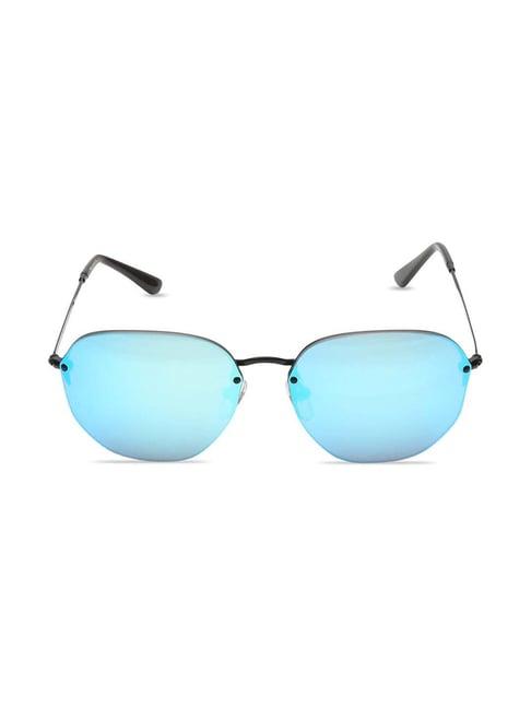 fastrack m217bu2 blue round sunglasses