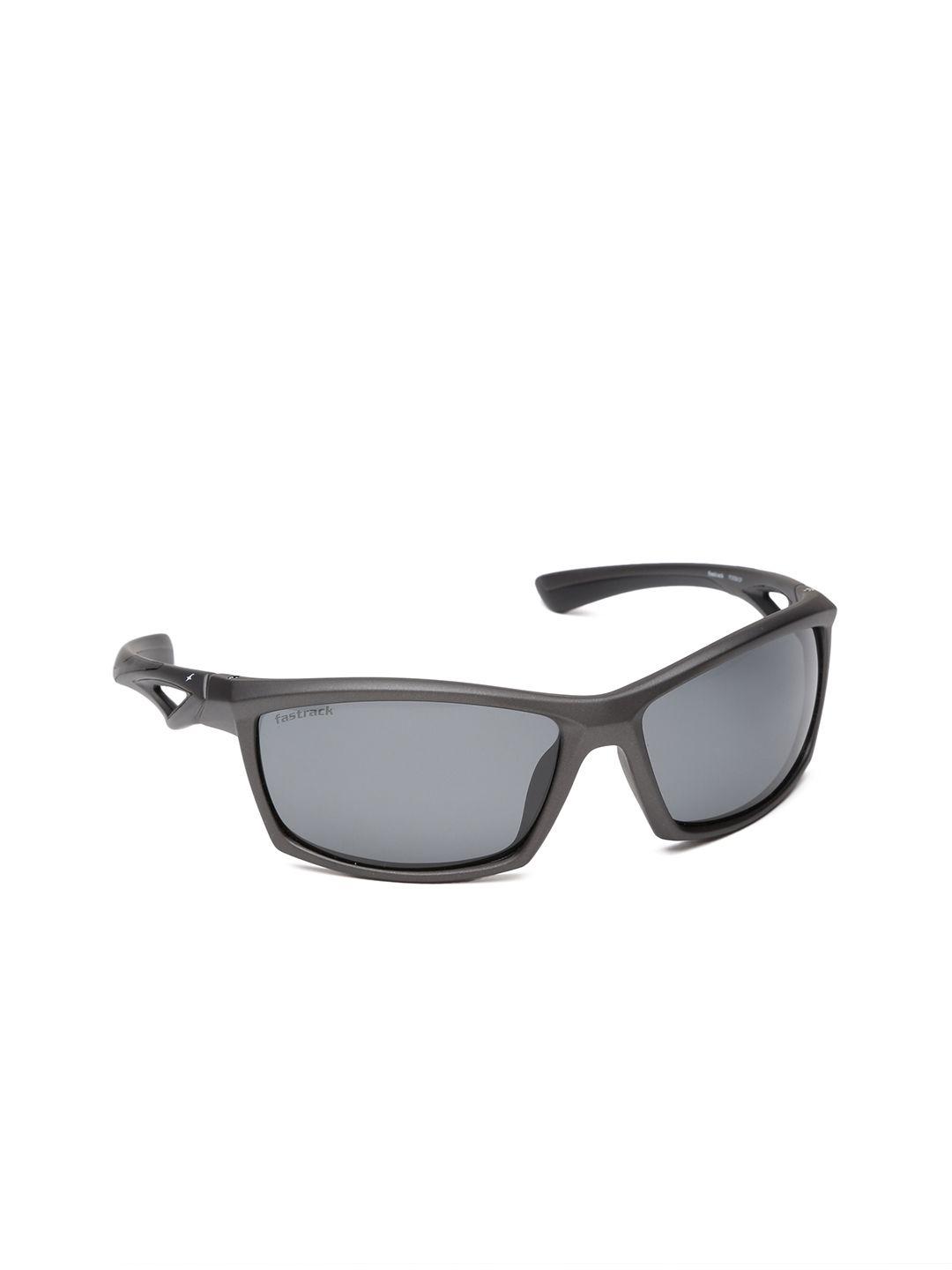 fastrack men black sports sunglasses