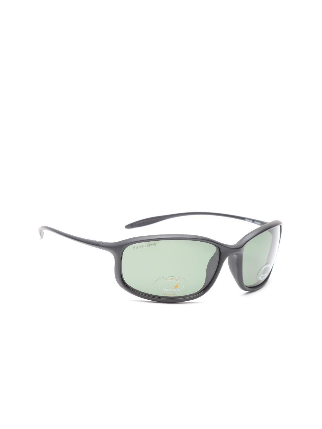 fastrack men polarised rectangle sunglasses nbp394gr3p