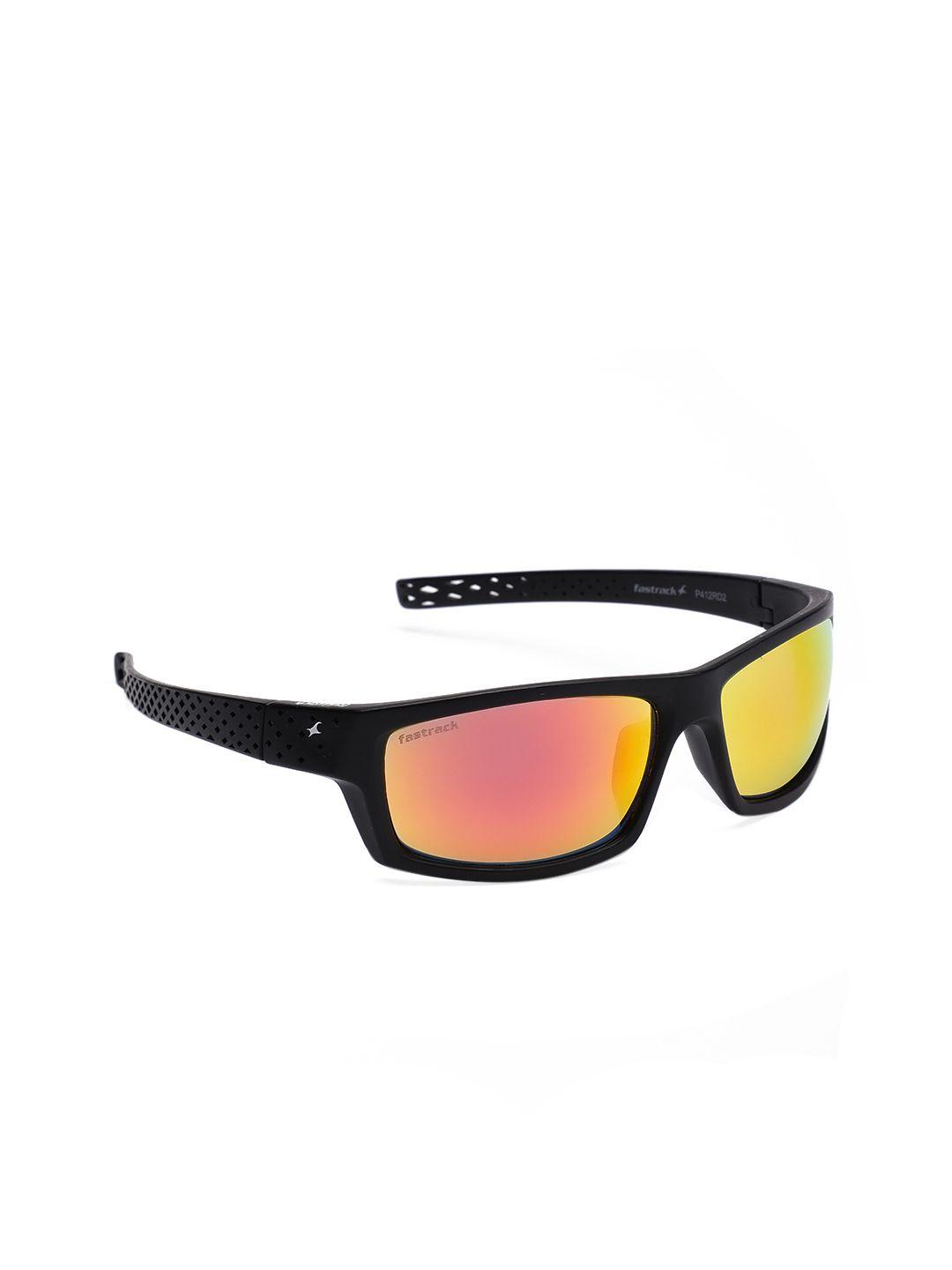 fastrack men rectangle sunglasses p412rd2