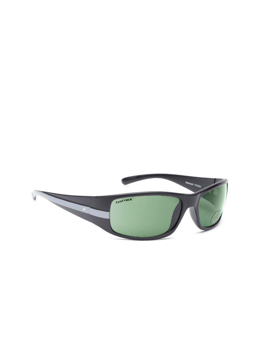 fastrack men uv protected rectangle sunglasses nbp373gr2i