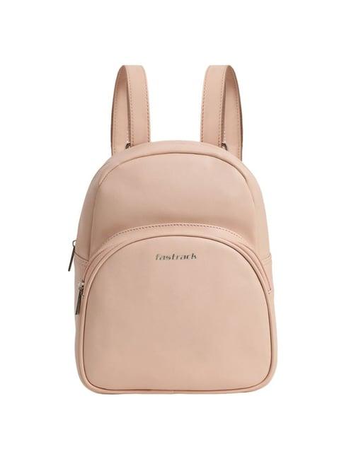 fastrack powder pink solid medium backpack