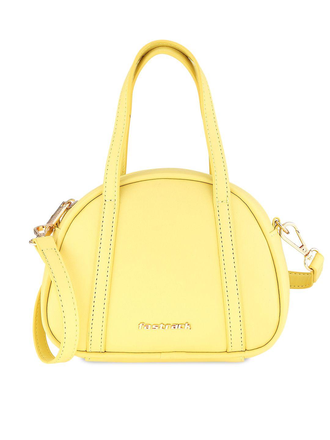 fastrack pu structured satchel