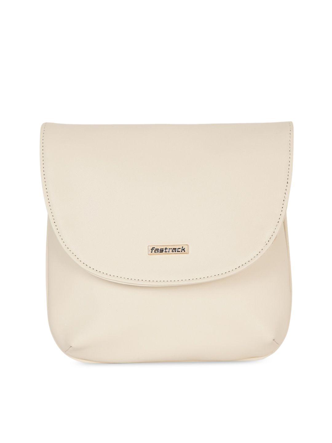 fastrack pu structured sling bag