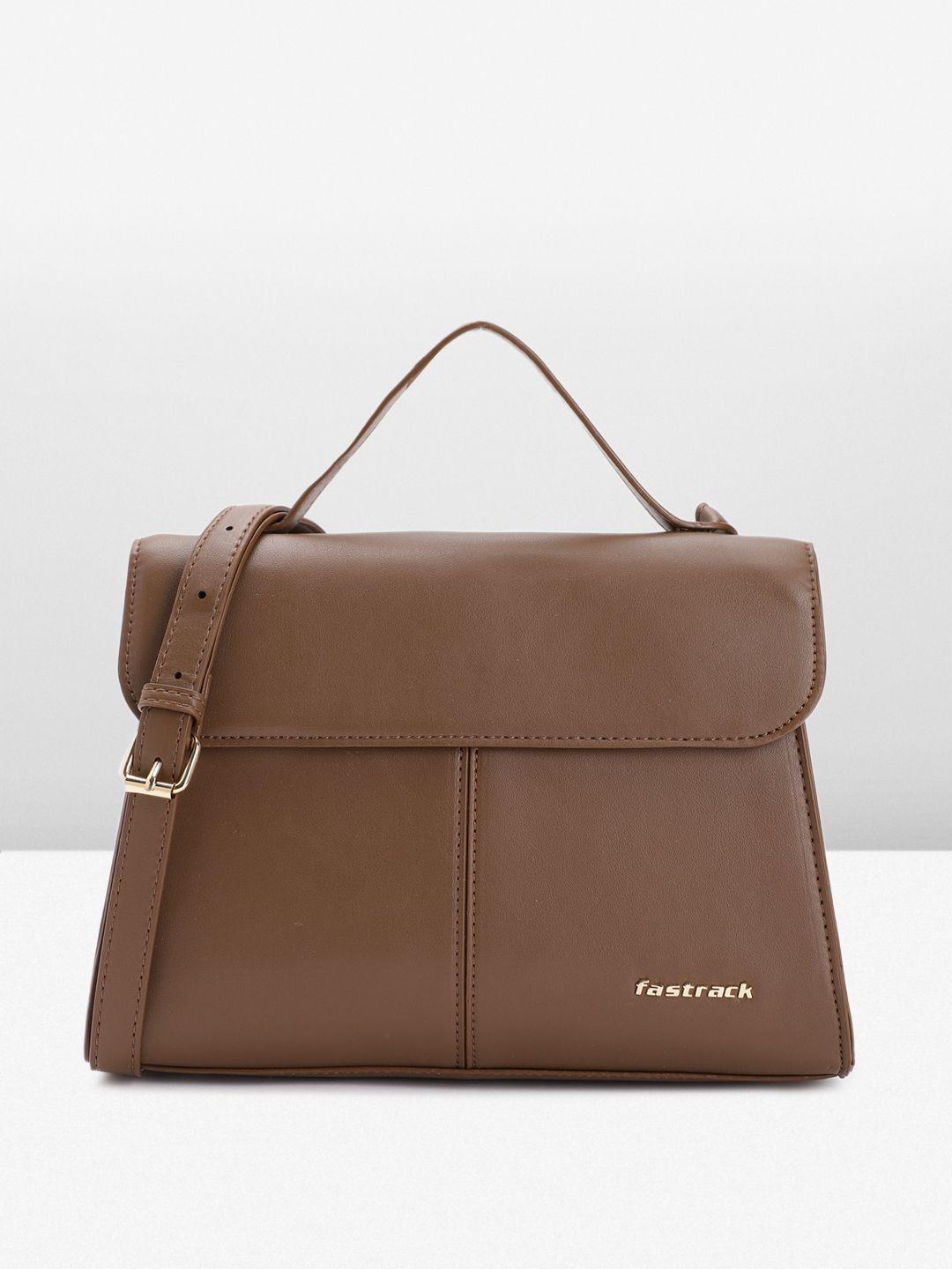 fastrack solid structured satchel