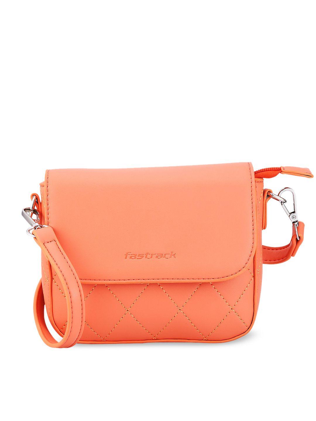 fastrack structured sling bag