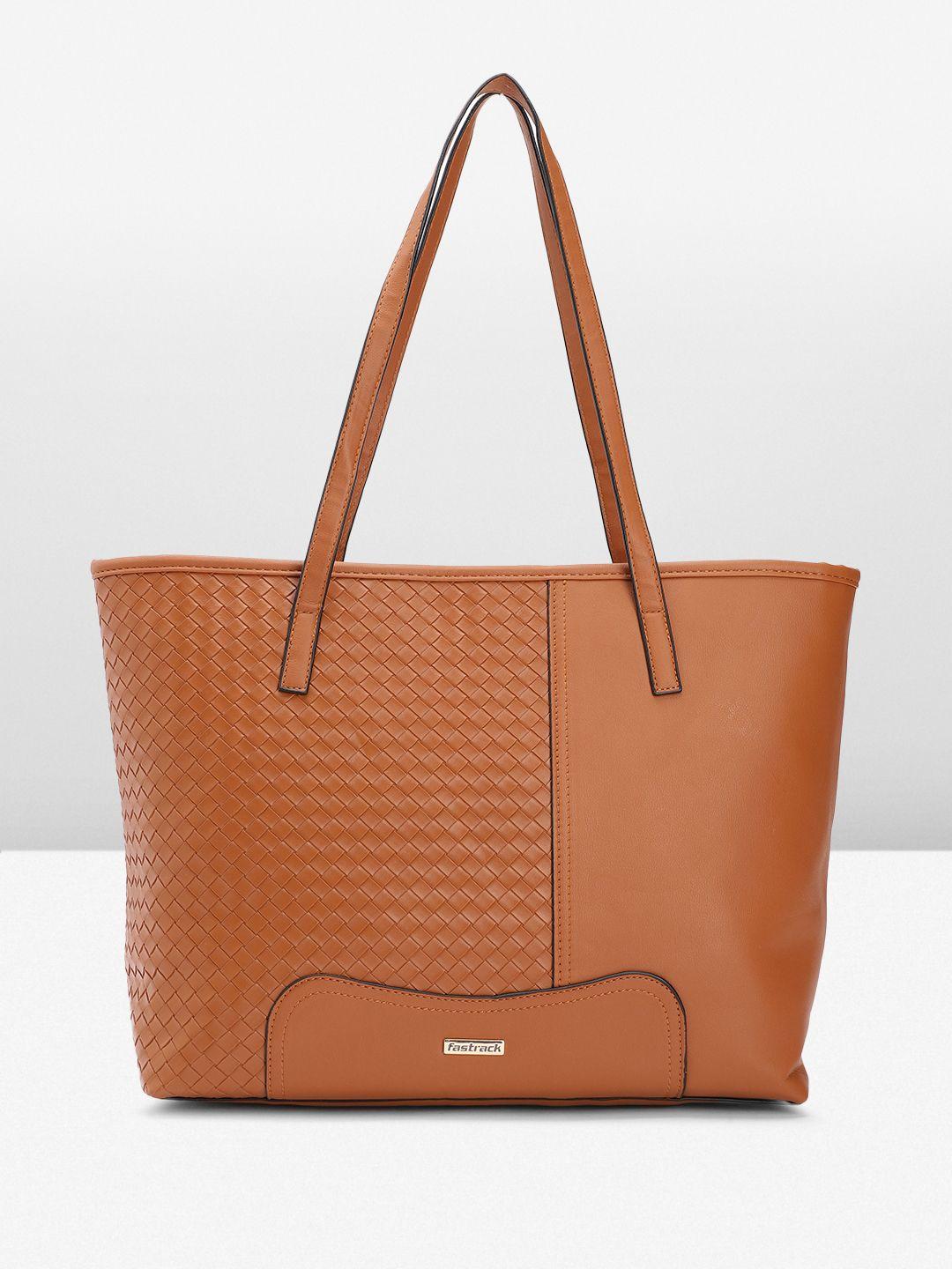 fastrack textured shoulder bag