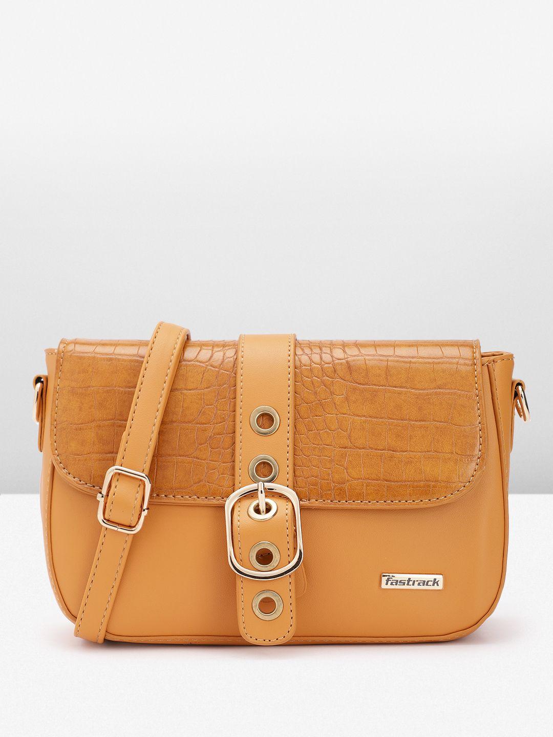 fastrack textured sling bag