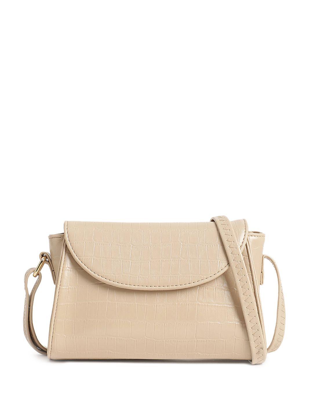 fastrack textured structured sling bag