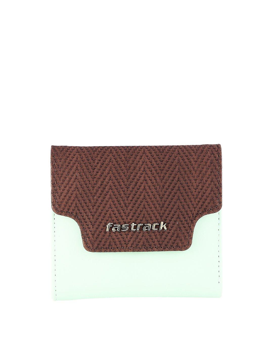 fastrack women colourblocked two fold wallet