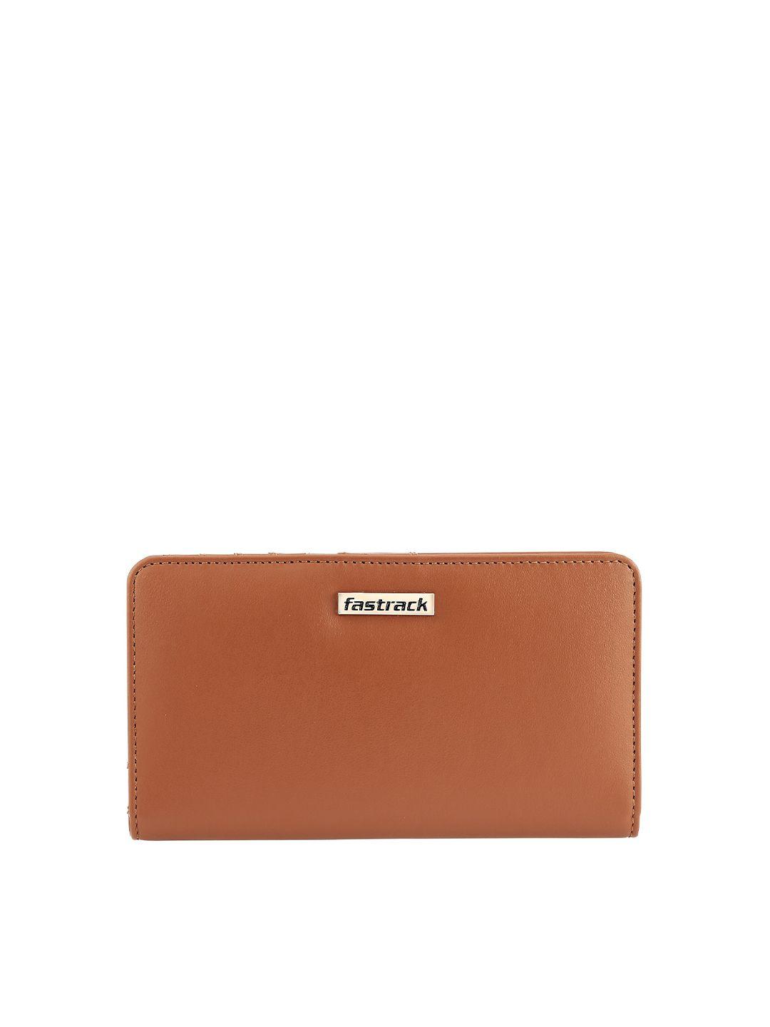 fastrack women pu two fold wallet