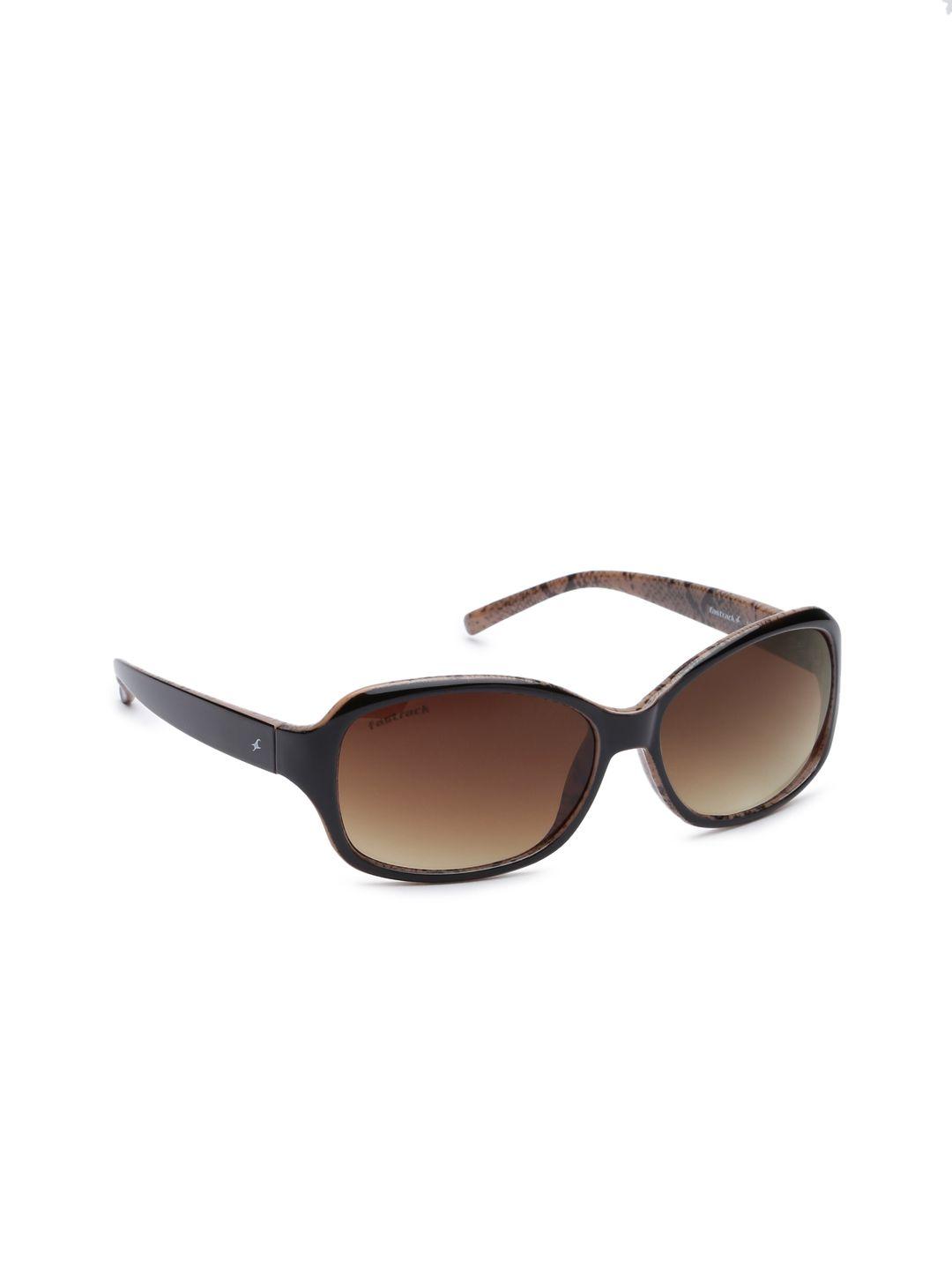 fastrack women rectangle sunglasses nbp308br3f