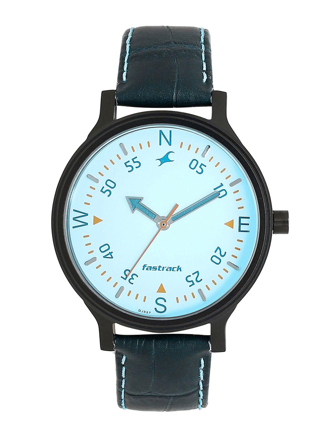 fastrack women turquoise blue analogue watch 6189nl03