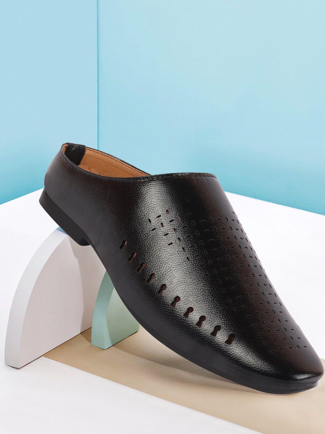 fausto men perforated laser cuts lightweight mules