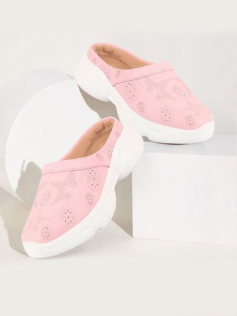fausto women's pink mule shoes