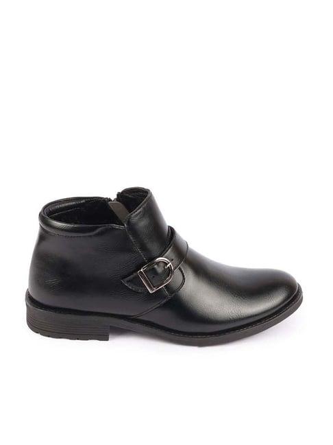 fausto men's black casual boots