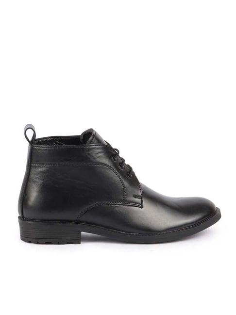 fausto men's black chukka boots