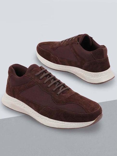 fausto men's brown casual sneakers