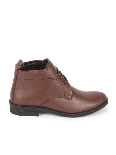 fausto men's brown chukka boots