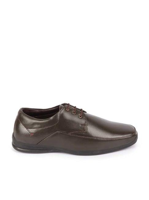 fausto men's brown derby shoes