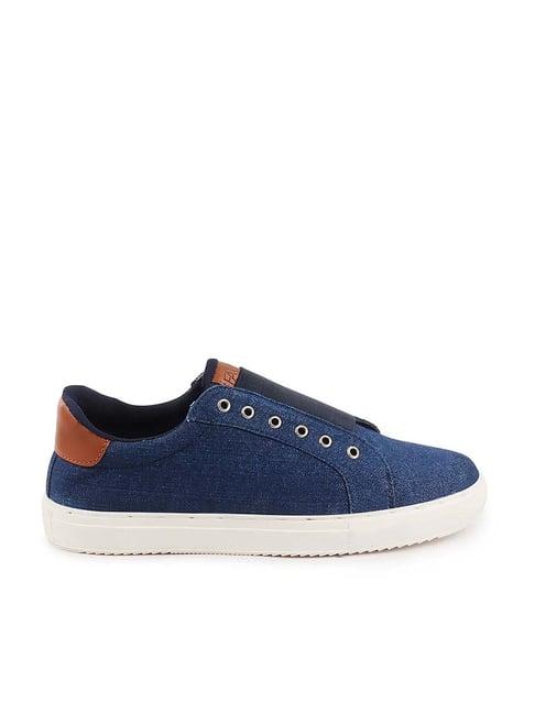 fausto men's navy casual sneakers