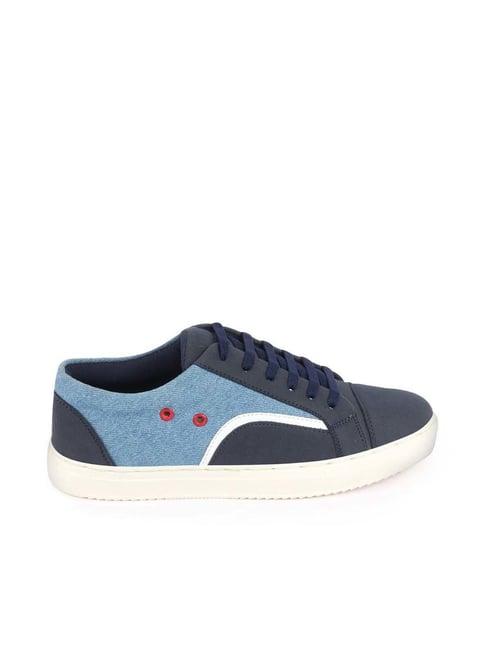 fausto men's sky blue casual sneakers