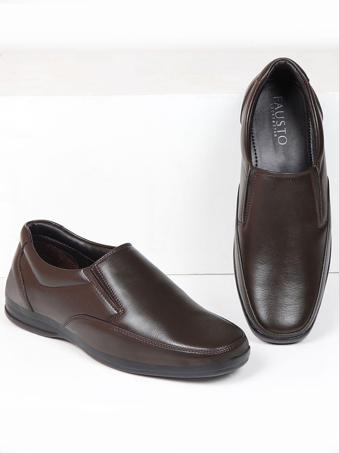 fausto men formal slip-on shoes