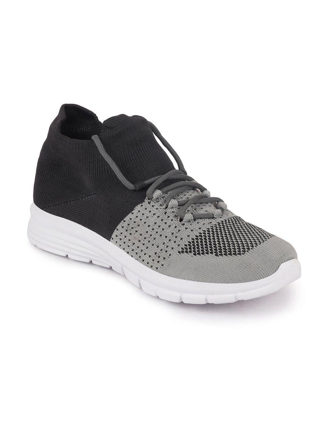 fausto men grey mesh running non-marking shoes