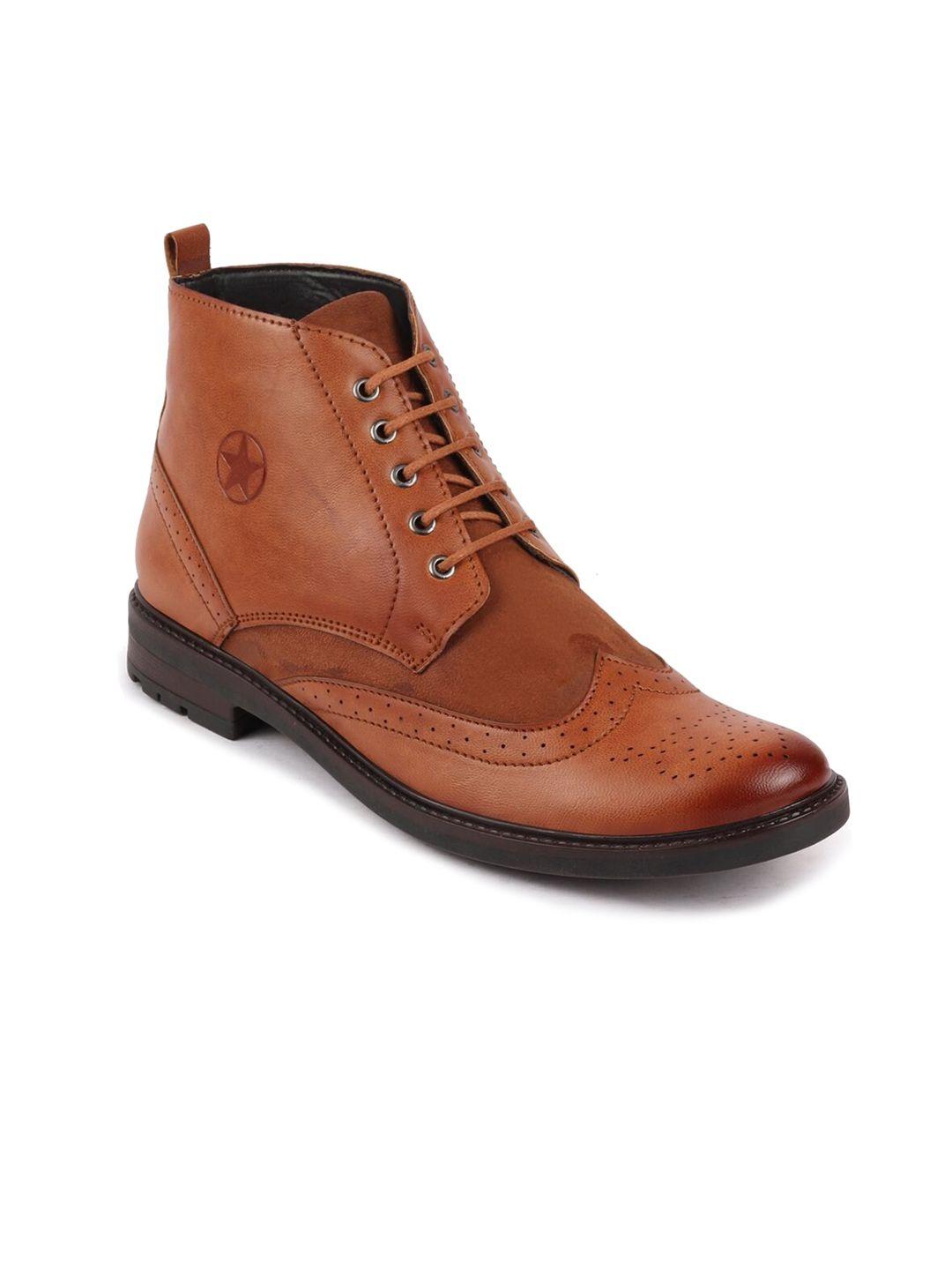 fausto men perforated regular boots