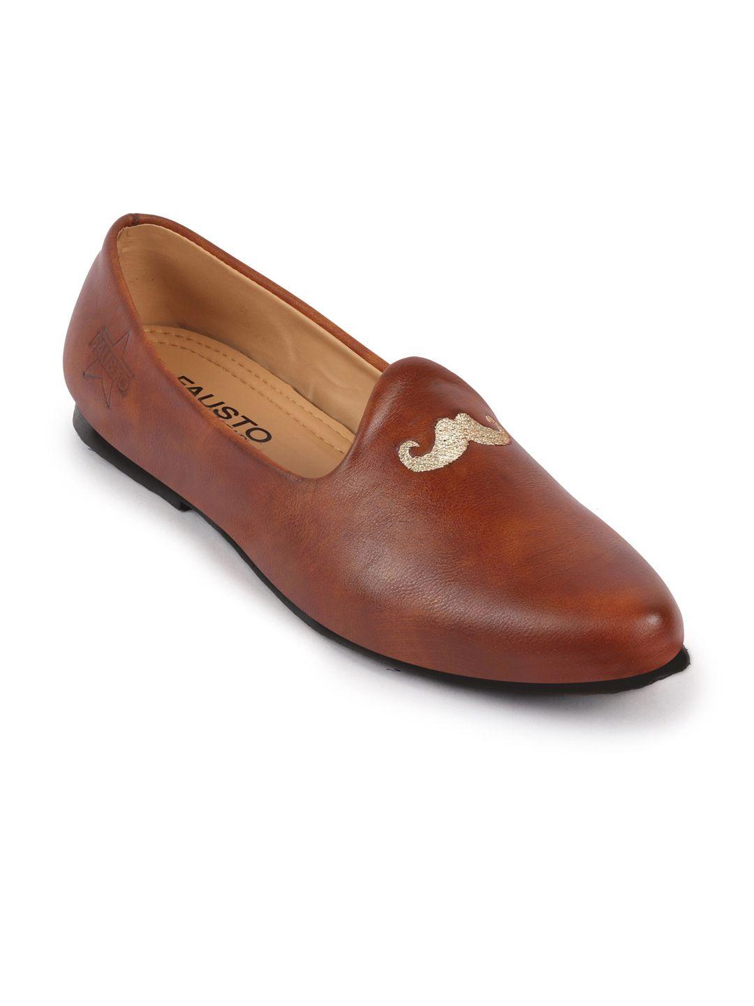 fausto men tan brown lightweight mojaris