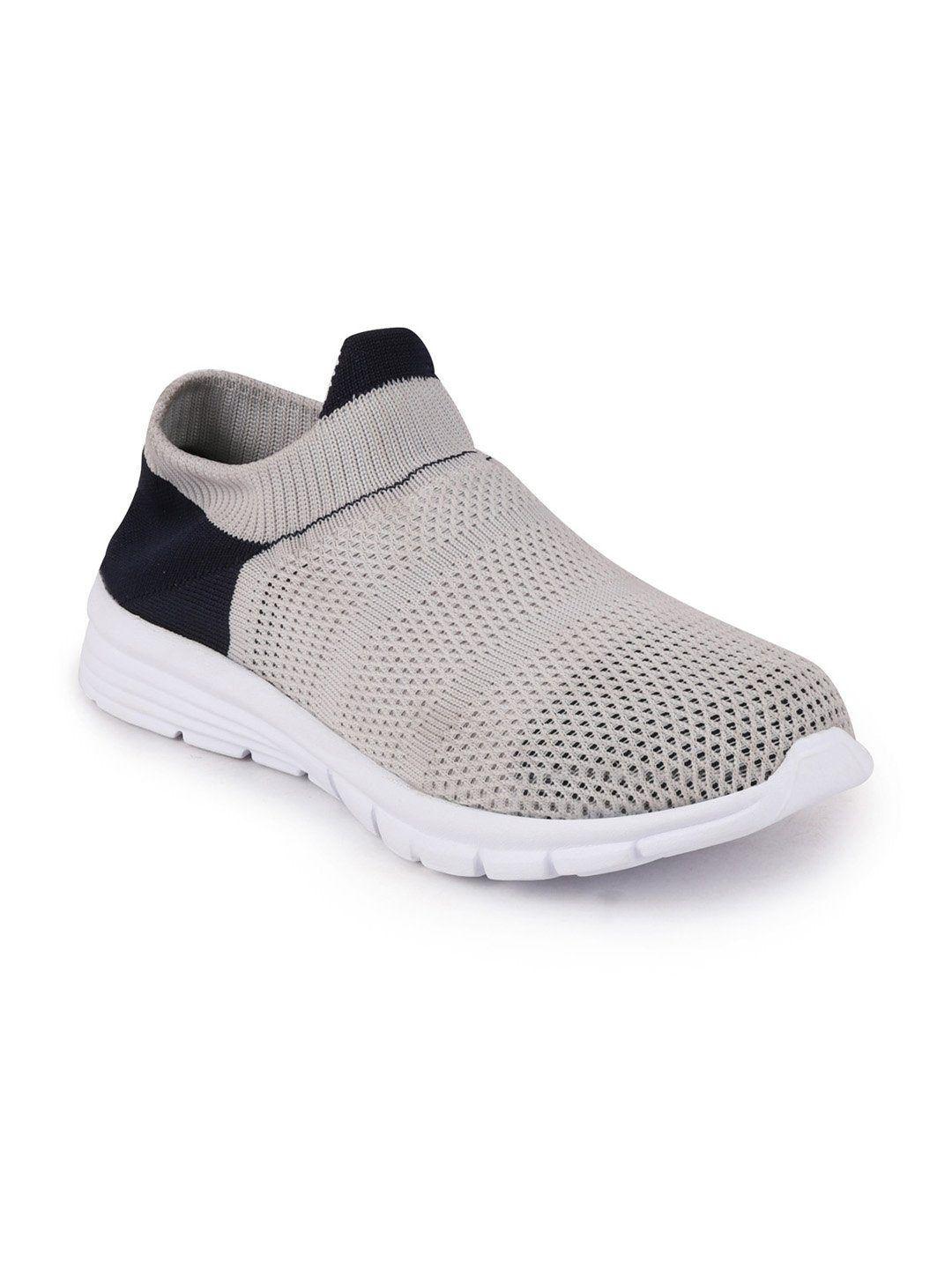 fausto women grey mesh walking non-marking shoes