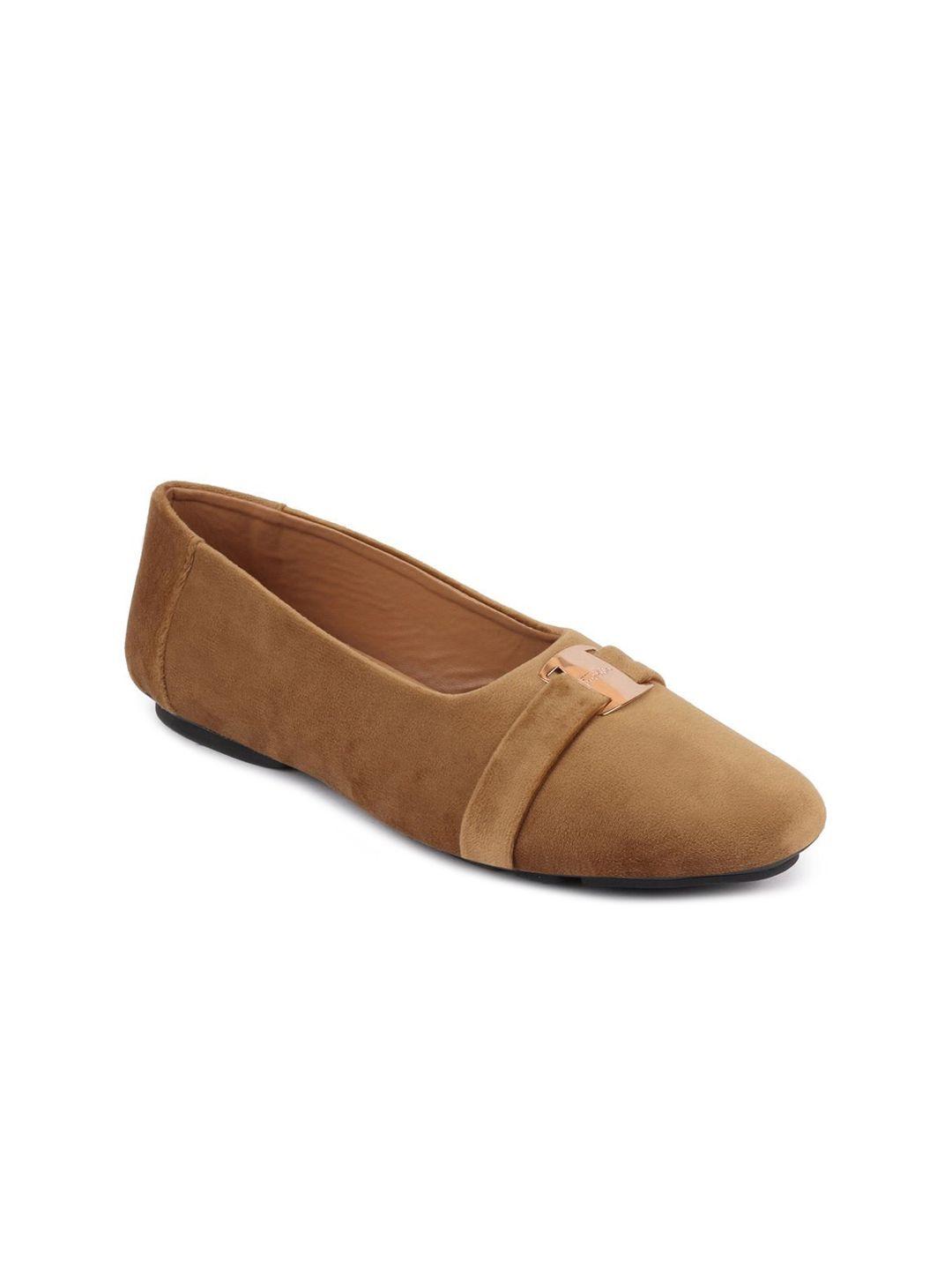 fausto women tan ballerinas flats