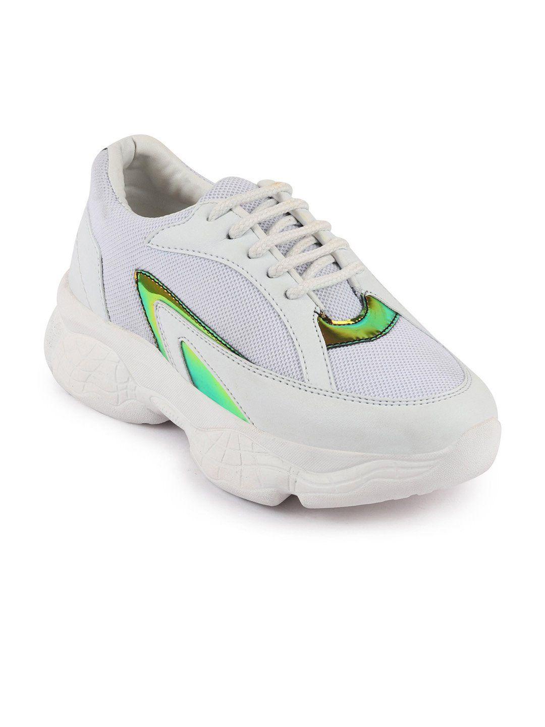 fausto women white fausto running non-marking shoes