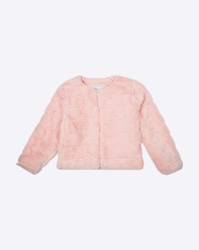 faux fur quilted jacket