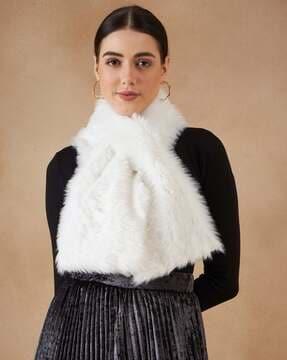 faux fur cape stole