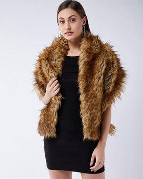 faux fur cape