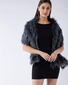 faux fur cape