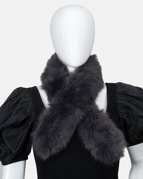 faux-fur scarf