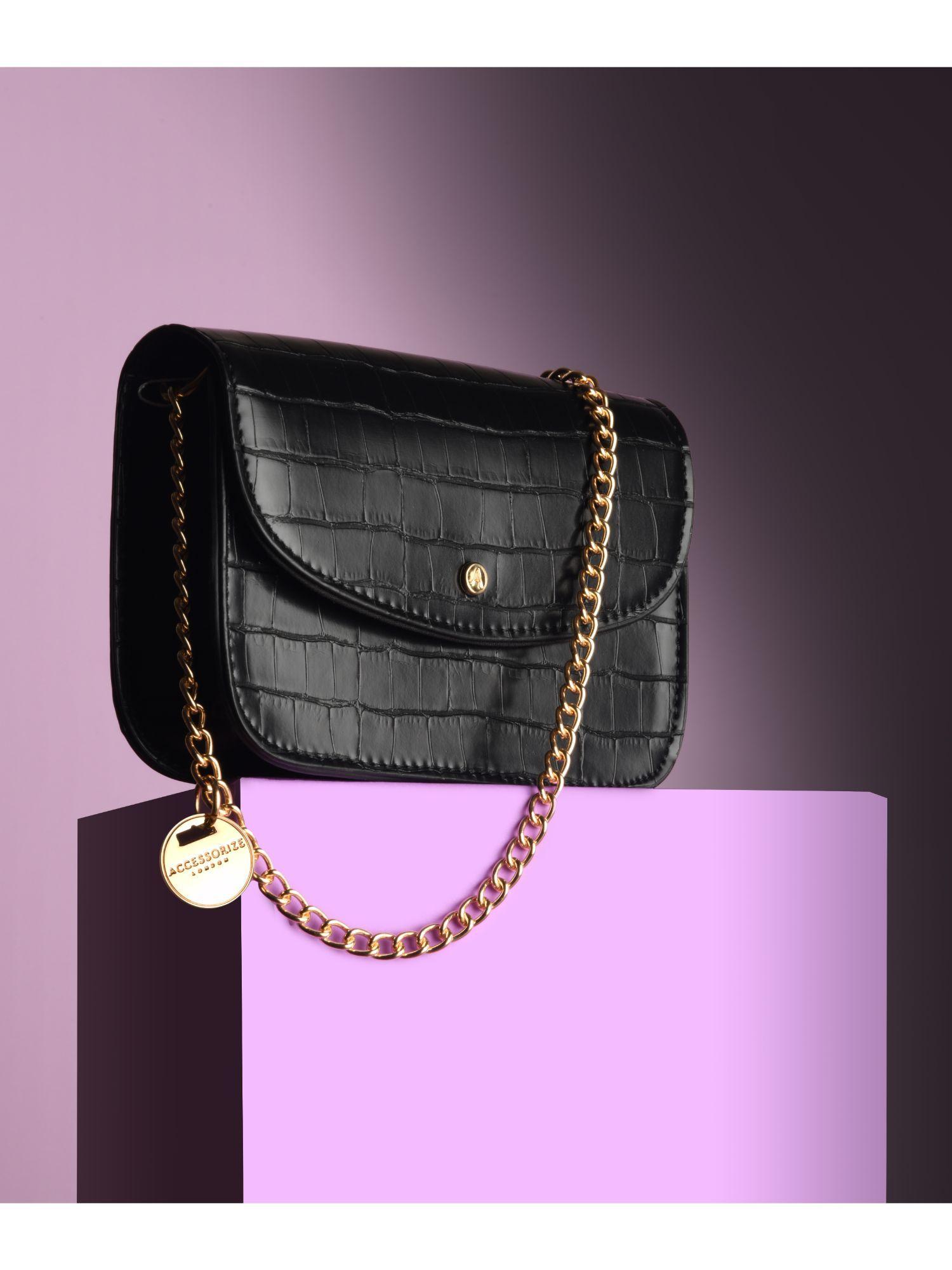 faux leather mini purse sling bag