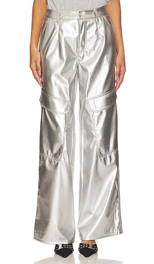 faux leather wynn cargo pants