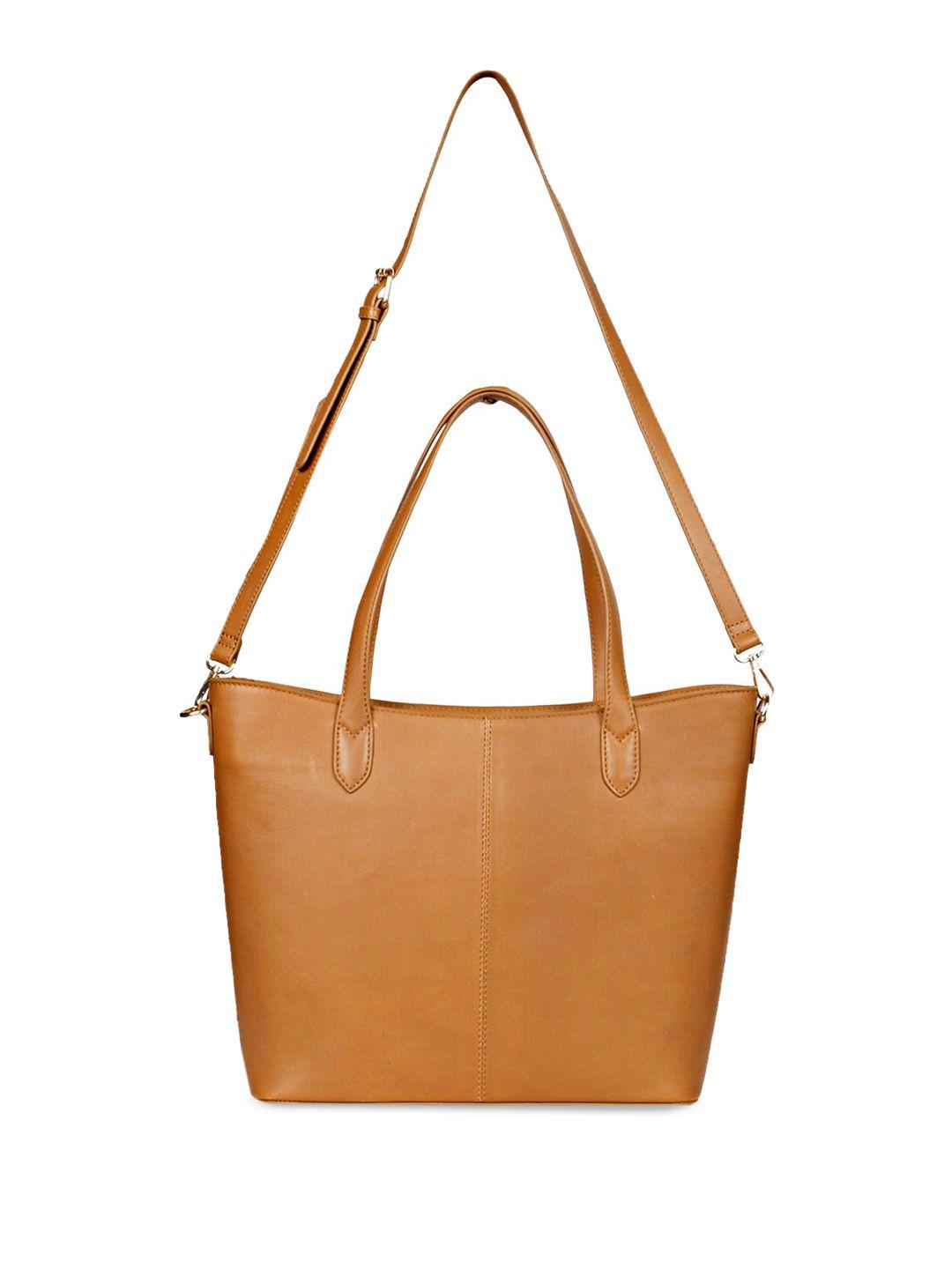 favore leather oversized structured shoulder bag with tasselled