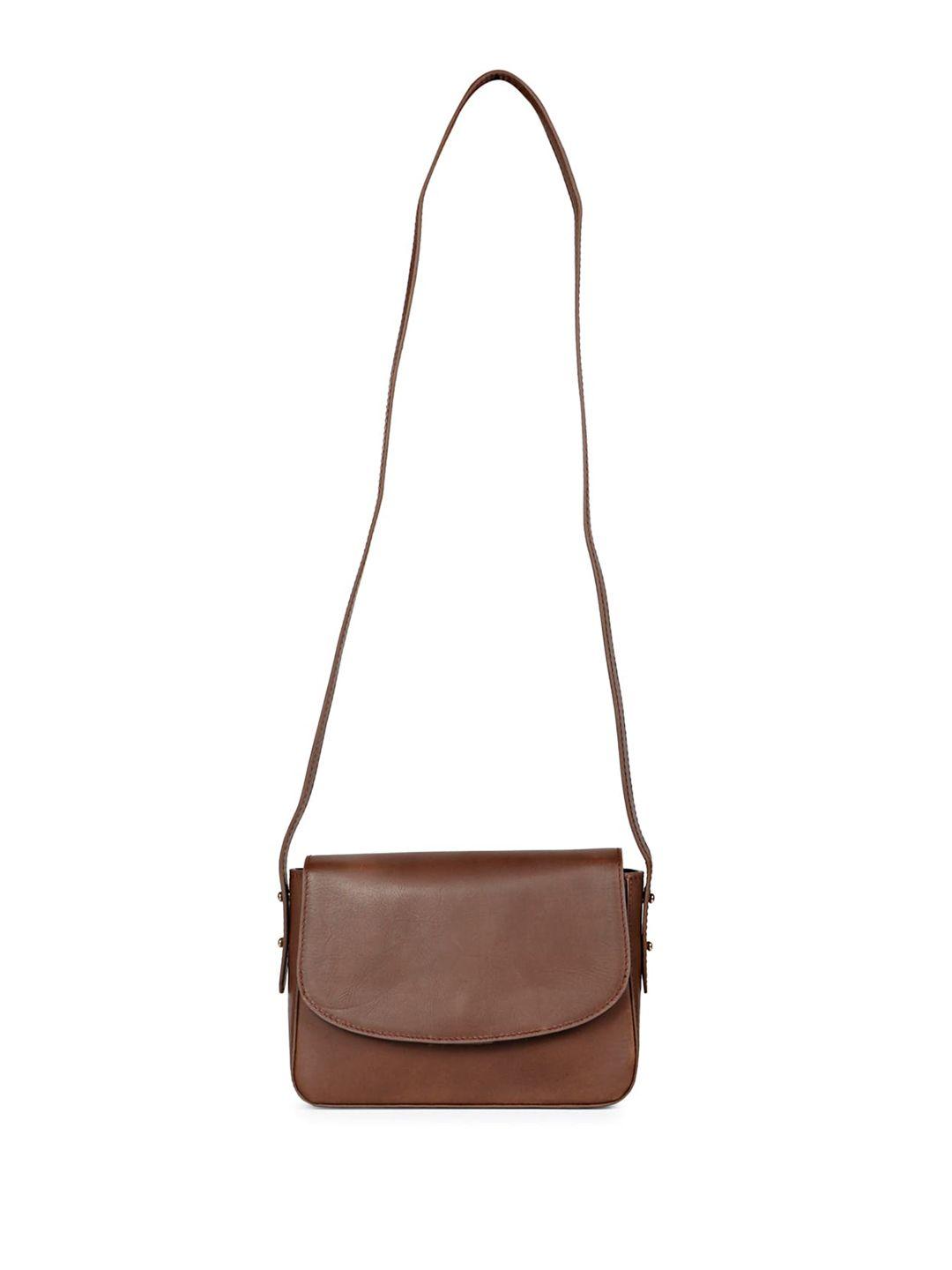 favore leather structured sling bag
