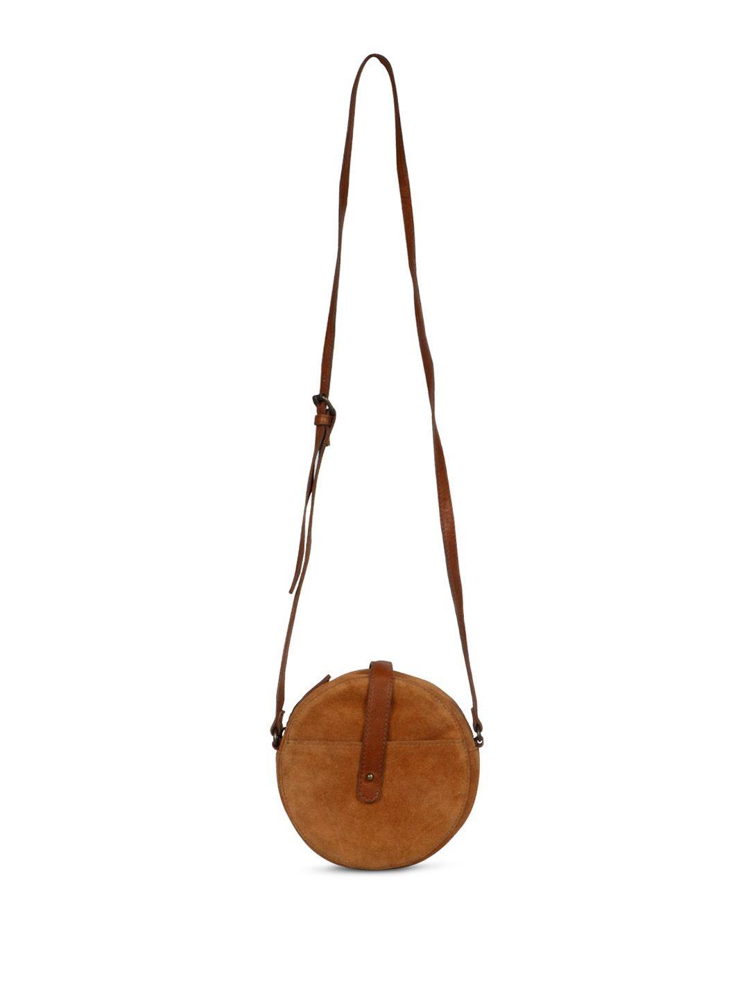 favore leather structured sling bag