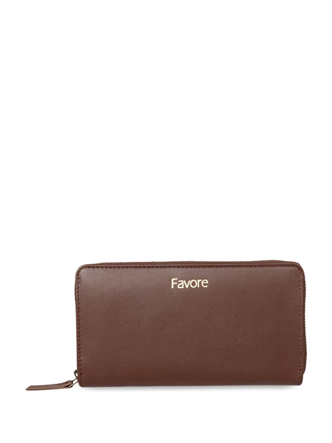 favore solid leather purse clutch