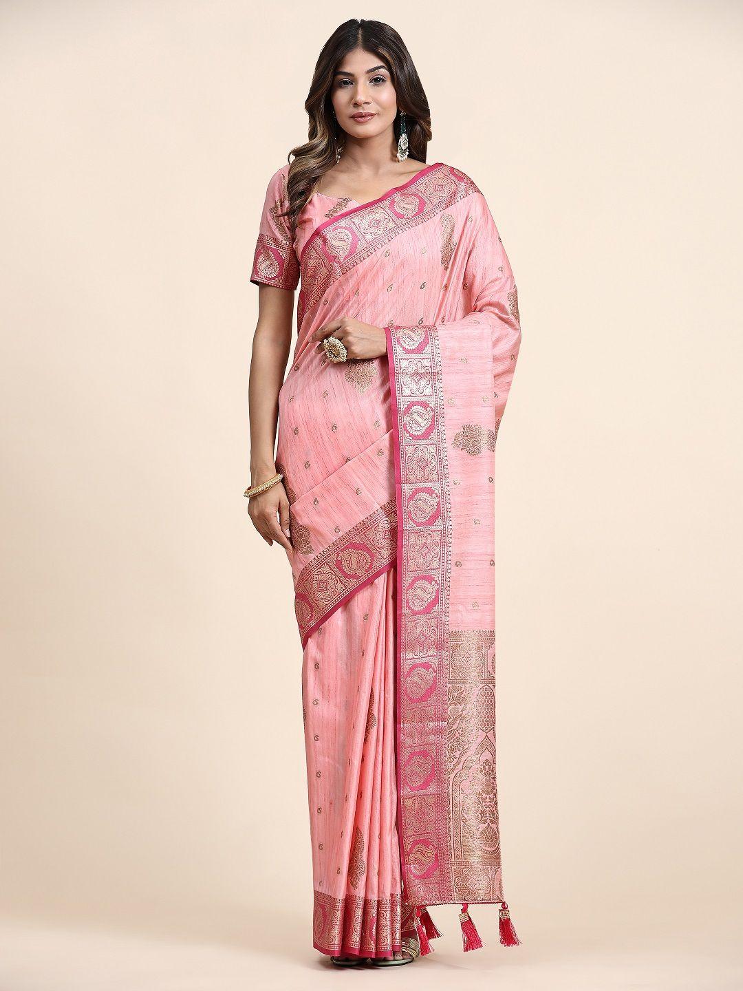 faxofab ethnic motifs woven design zari banarasi saree
