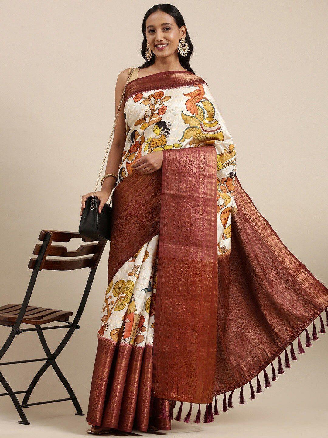 faxofab ethnic motifs zari banarasi saree